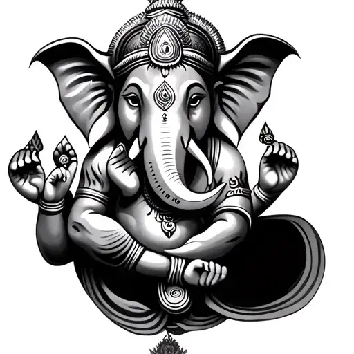 Ganesha tattoo design idea