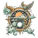 weather tattoo design idea