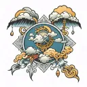 weather tattoo design idea