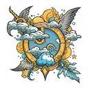 weather tattoo design idea