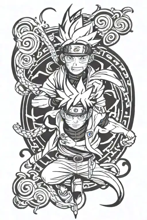 Naruto Uzumaki tattoo design idea