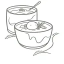 rice pudding in memory of loved one tattoo design idea