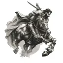 the man in the arena tattoo design idea