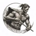 the man in the arena tattoo design idea