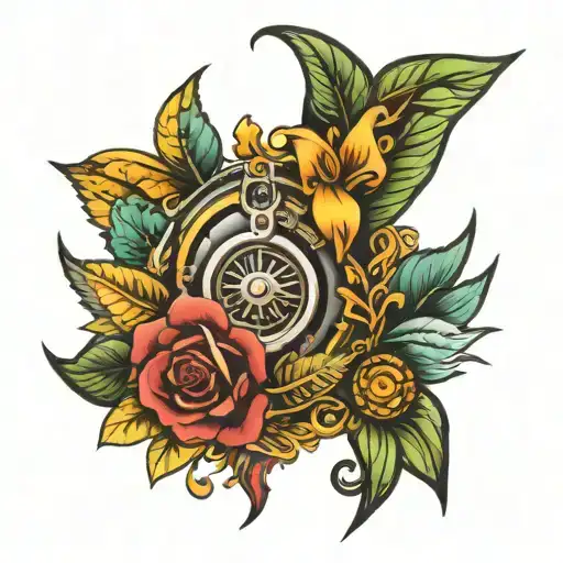 turbo life growing tattoo design idea
