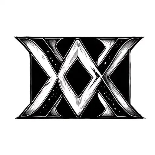 X X-X-MMXXIII tattoo design idea
