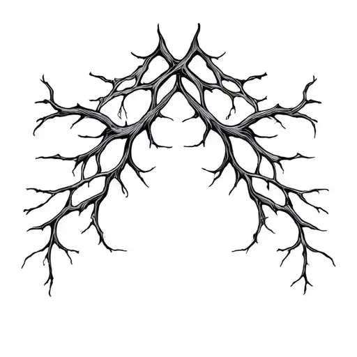 Smooth, branching lines like soft energy veins. Organic and calm, no shading, natural anatomical flow. tattoo design idea
