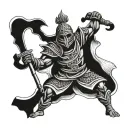 Ogun warrior tattoo design idea