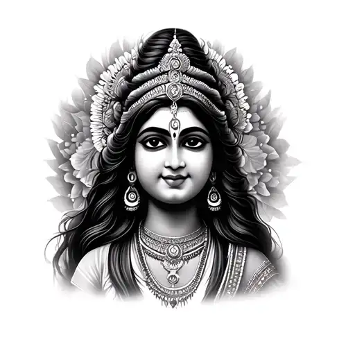 A Girl Devotee of Lord Ayyappa, Shiva, and Radha Krishna tattoo design idea