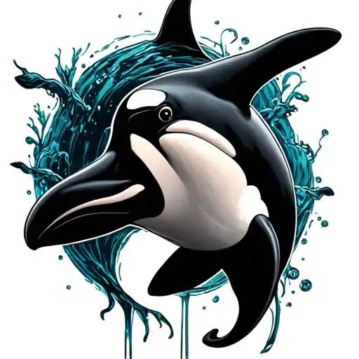 Orca tattoo design idea