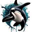 Orca tattoo design idea