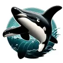 Orca tattoo design idea