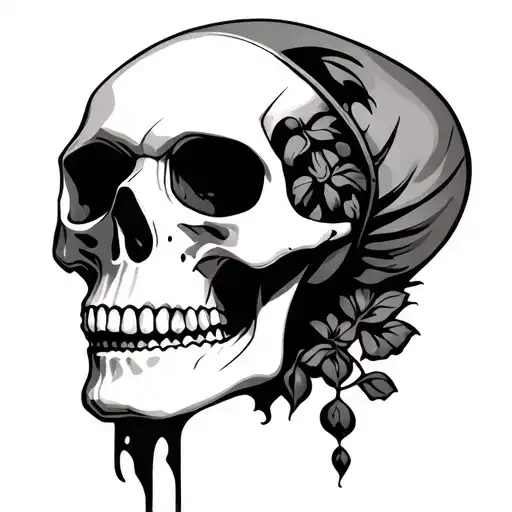 skull tattoo design idea