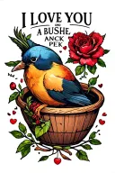 I Love You A Bushel And A Peck tattoo design idea