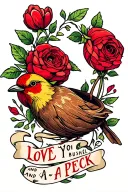 I Love You A Bushel And A Peck tattoo design idea