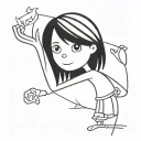 daughters names incorporated tattoo design idea