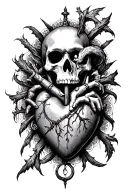 the pit and the pendulum, the cask of amontillado, the masque of the red death, the tell-tale heart tattoo design idea