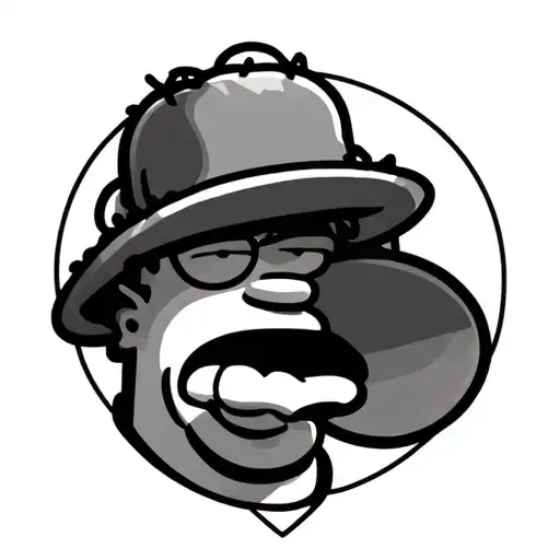 homer simpson minimalist tattoo tattoo design idea