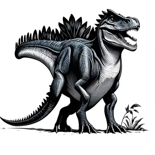 Spinosaurus tattoo design idea