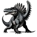 Spinosaurus tattoo design idea