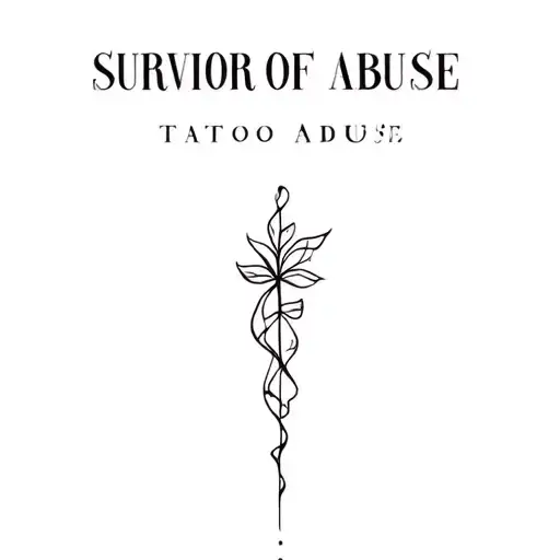 Survivor Of Abuse tattoo design idea