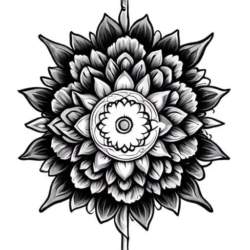 Sudarshan chakra tattoo design idea
