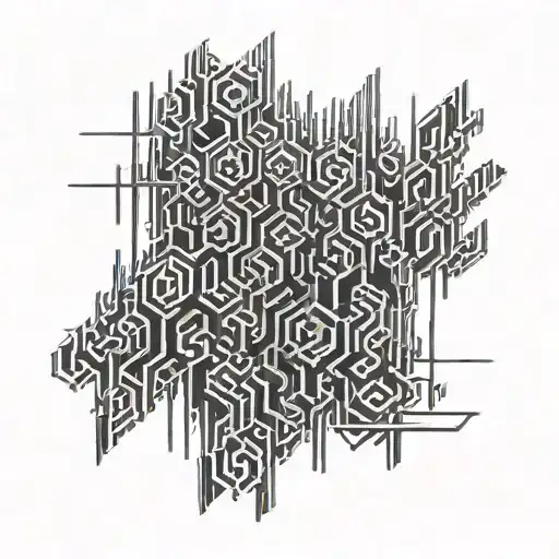 Matrix Numbers tattoo design idea