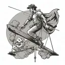 Tightrope Walker tattoo design idea