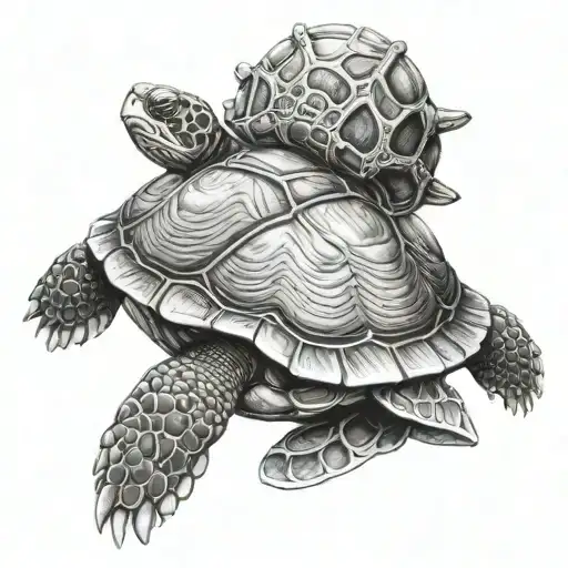 Shellback Turtle tattoo design idea