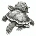 Shellback Turtle tattoo design idea