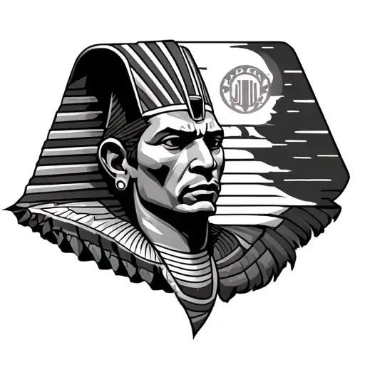 Alpha Phi Alpha, 4 seasons represented along a line, sphinx man tattoo design idea