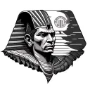 Alpha Phi Alpha, 4 seasons represented along a line, sphinx man tattoo design idea
