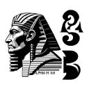 Alpha Phi Alpha, 4 seasons represented along a line, sphinx man tattoo design idea