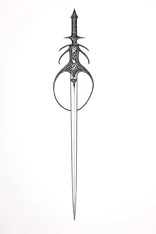 Dagger tattoo design idea