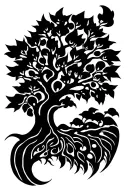Bodhi tree simple tattoo tattoo design idea