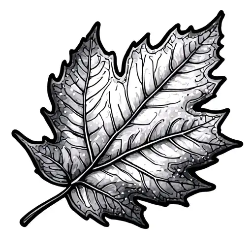 Autumn Leaf tattoo design idea