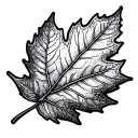 Autumn Leaf tattoo design idea