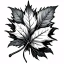 Autumn Leaf tattoo design idea
