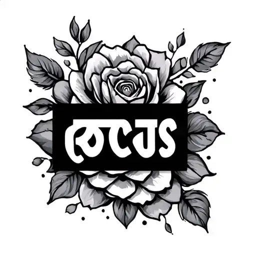 Focus in hindi text tattoo design idea