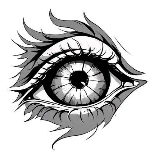 Devil Eye tattoo design idea