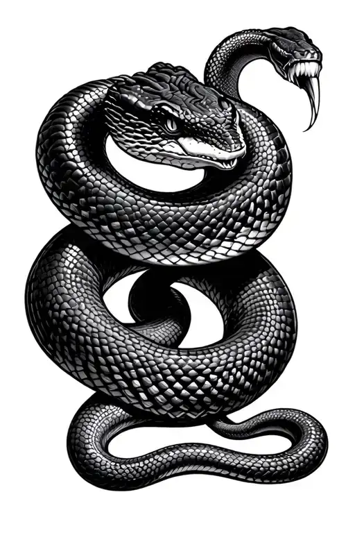 king Cobra Snake tattoo design idea