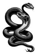 king Cobra Snake tattoo design idea