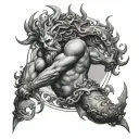 Neptune tattoo design idea