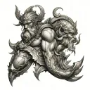 Neptune tattoo design idea