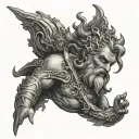 Neptune tattoo design idea