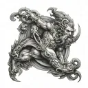 Neptune tattoo design idea