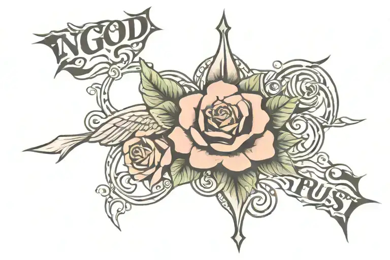 In God We Trust tattoo design idea