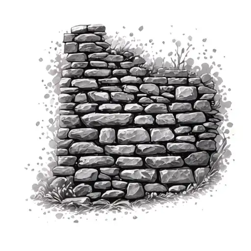 Stone Wall tattoo design idea