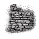 Stone Wall tattoo design idea