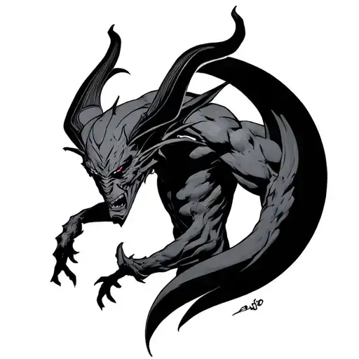 Devilman tattoo design idea